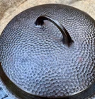 RARE Griswold Cast Iron Hammered Dutch Oven 8 w Lid #2028