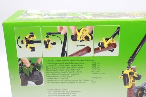 SIKU 4059 John Deere Harvester 1:3 2 New Original Packaging + Tree Trunks - Picture 7 of 10