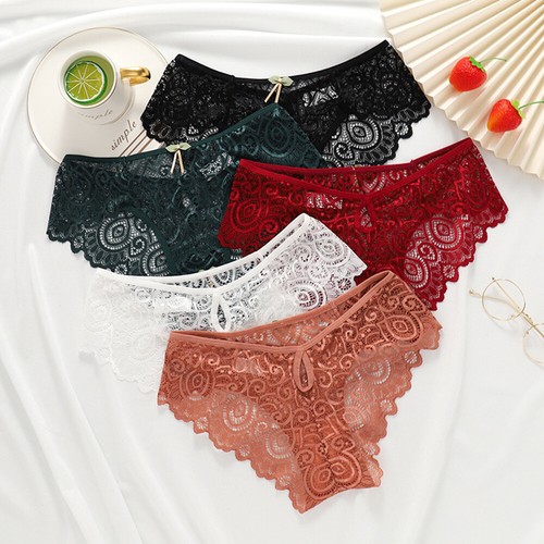 Women Sexy Lace Panties Knickers Lingerie Seamless Underwear G-string Briefs - Picture 5 of 28