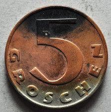 1934 Austria 5 Dimes