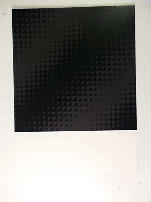 Heiko Tappenbeck 48/100 Siebdruck 1972 Konkrete Kunst 40x30 cm O-5524 - Bild 1 von 4