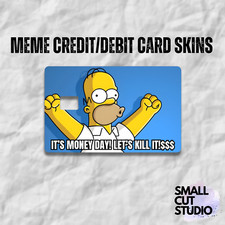 Custom Meme CreditCard Debit Card Skin Vinyl Sticker Small Chip