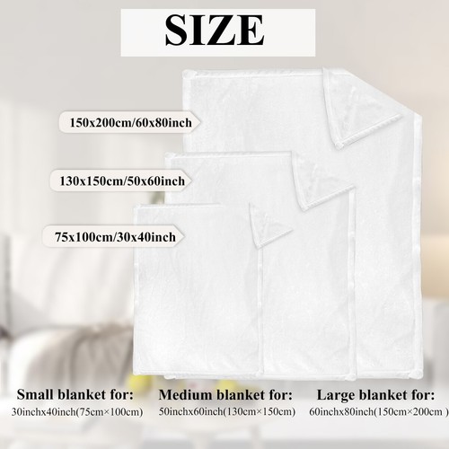 Flannel Blanket Soft Warm Lightweight Multi-Purpose 70x80 inches Cozy - Picture 8 of 11
