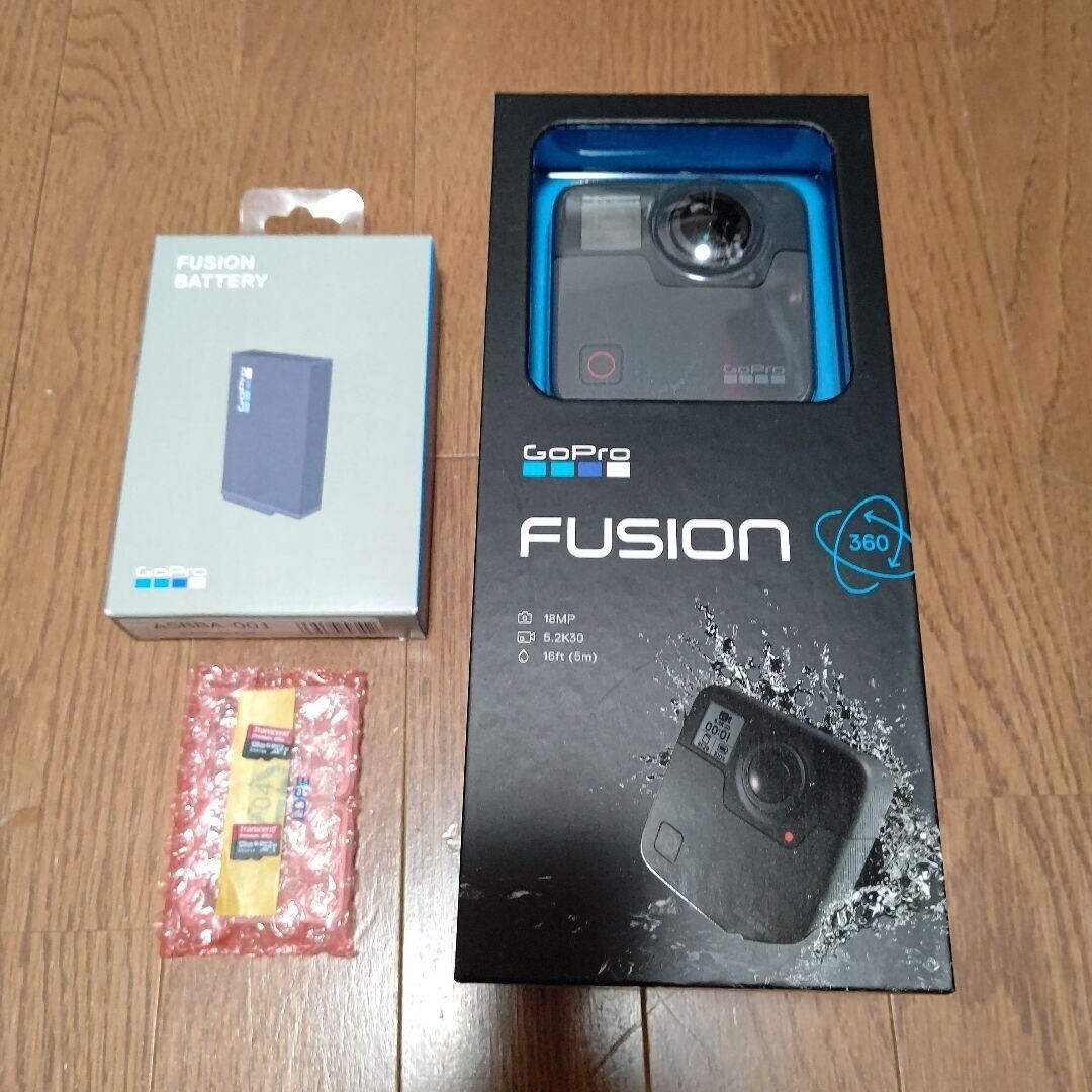 Gopro Fusion CHDHZ-103-FW 360°Camera Black With Case Gopro Fusion CHDHZ-103-FW 360°Camera Black With Case