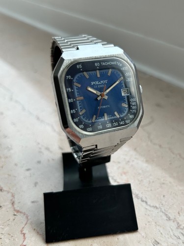Eine seltene automatische Poljot, Original Armband, guter Zustand - Bild 2 von 8