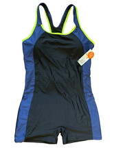 Charmo Women's One Piece Swimsuit UPF 50 Colorblock Racerback - Size: XL