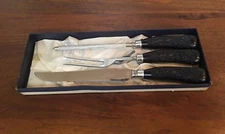 Vintage WESTALL RICHARDSON Sheffield England Stainless Steel 3-PC Carving Set