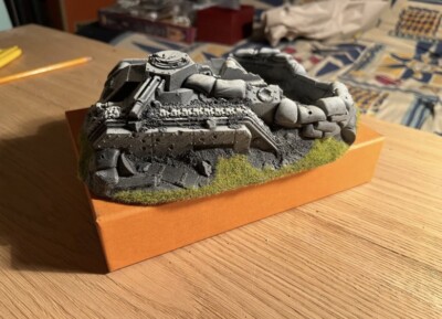 Warhammer 40K Scenery - Forgeworld - Broken Chimera Emplacement - Hard Foam