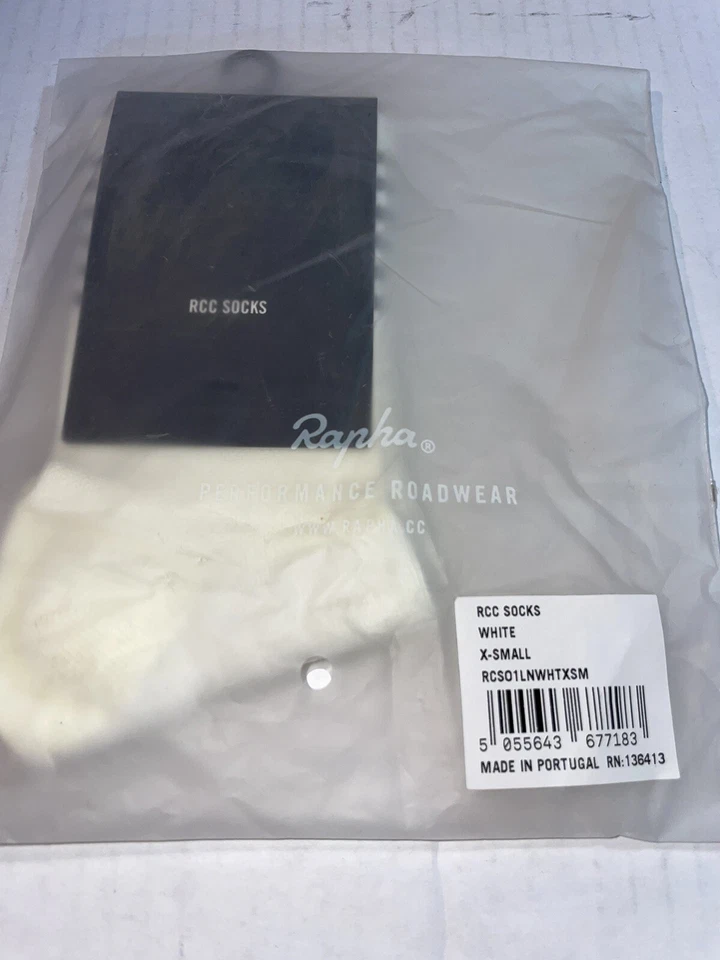 RAPHA RCC 袜子 - 短白色 - X 码小号全新带标签 — 第 2/4 张图片