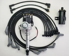 BIG BLOCK CHEVY 396 427 454 SMALL CAP HEI DISTRIBUTOR + 8.5mm WIRES + BLACK COIL