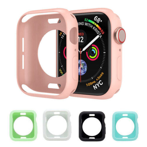 Watch Cover Case For Apple iWatch 2 7 6 5 4 3 Bumper Series Silicone Protector - Picture 1 of 21