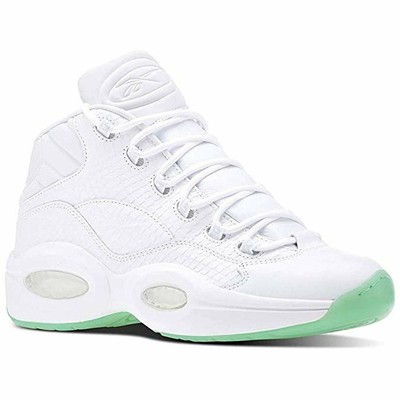reebok question mid white/mint