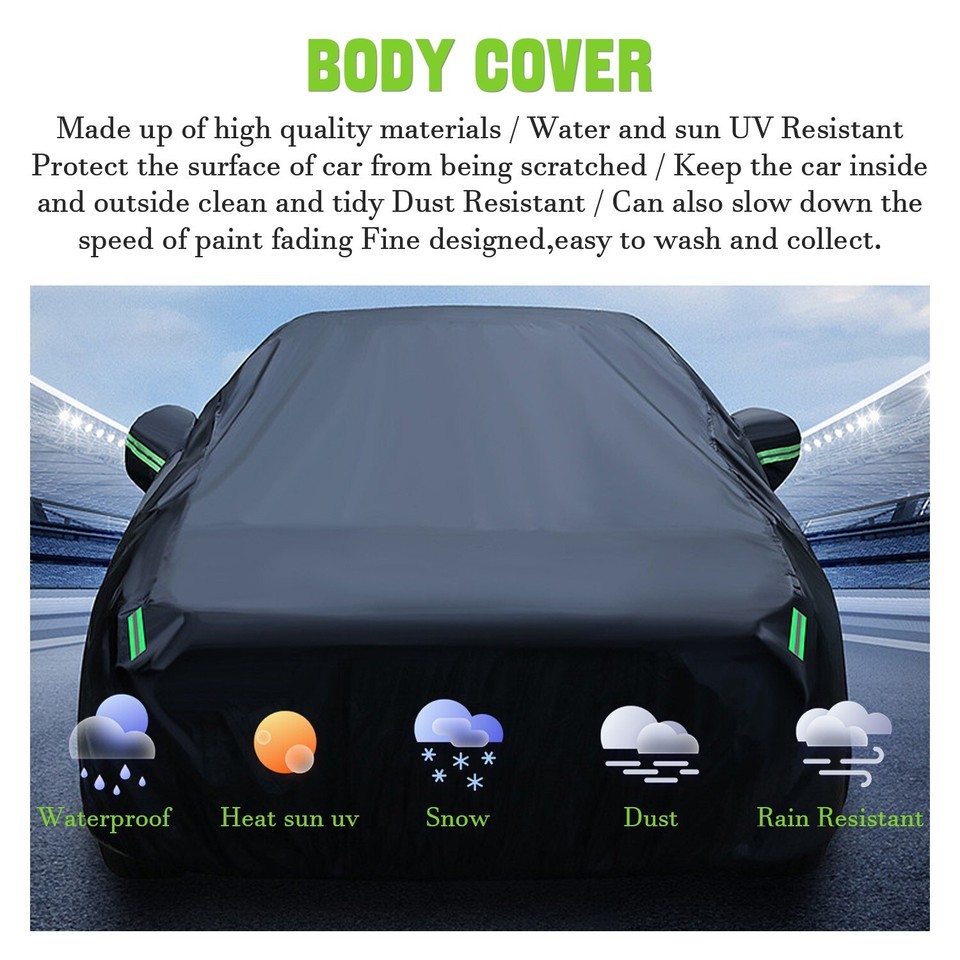 Full Car Cover For Ford Mustang - Outdoor Waterproof, UV Resistant, All-Weather Protection