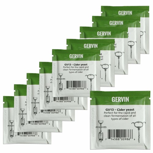 Gervin GV13 Cider Yeast 5g Premium Quality Apple and Pear Ciders 525L