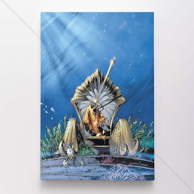 Aquaman Poster Canvas Justice League DC Comic Book Cover Art Print #64662