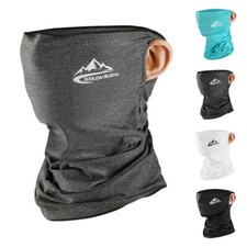 Ice Silk Half Face Cover Summer Wind Dust Proof Sunscreen Breathable Neck Scarf
