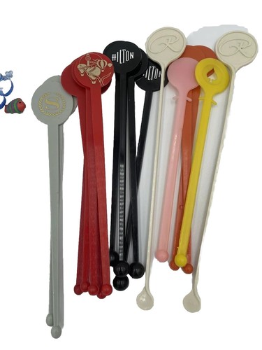 VINTAGE MULTIUSE SWIZZLE STICKS DRINK STIRRERS CASINO, ALCOHOL ADVERTISING 33 - Picture 3 of 6