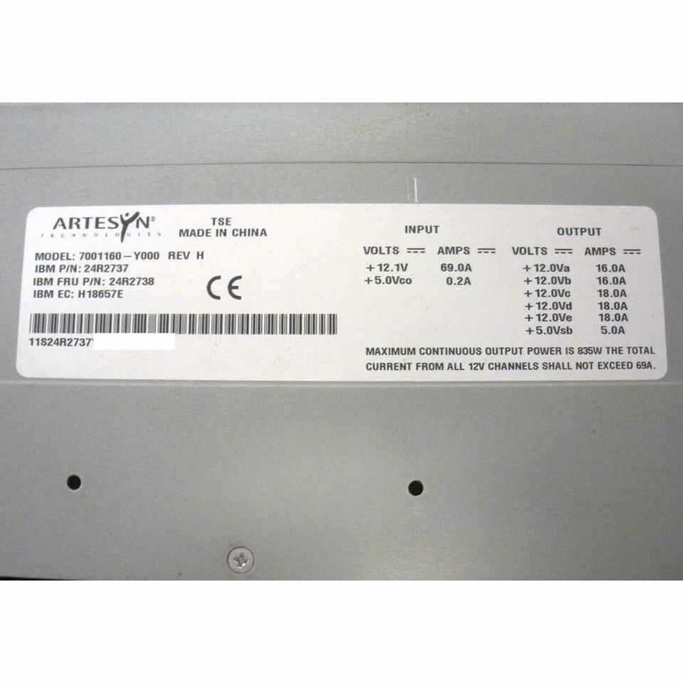 IBM 24R2738 Power Supply Cage for x3500 - Image 3 of 3