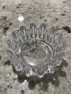Vintage Orrefors Fleur Leader Crystal Clear Bowl, 4303-21