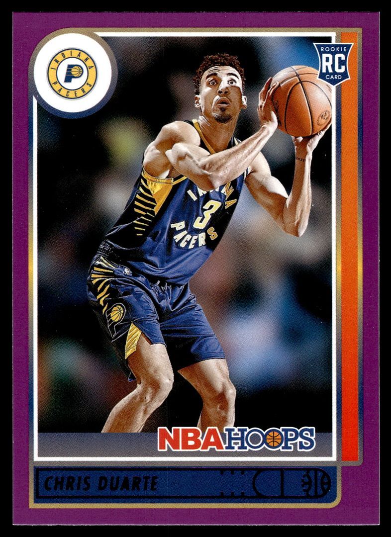 2021-22 Panini NBA Hoops Chris Duarte #236 Purple  Rookie
