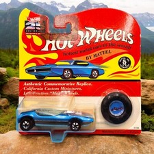 Hot Wheels 25th Anniversary 1992 Splittin' Image 5708 Blue California Custom Min