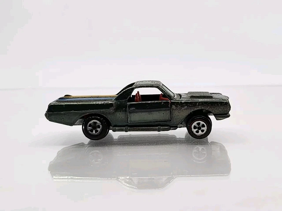 Chevy El Camino personalizado vintage ⚡ Johnny Lightning Topper línea roja (verde) Foto 2 de 4