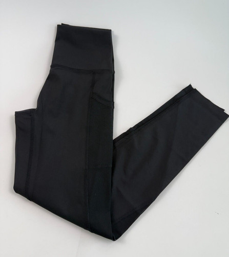 Offline Aerie Goals Women High Rise  7/8 Legging w/Mesh Side Pockets Black M NWT
