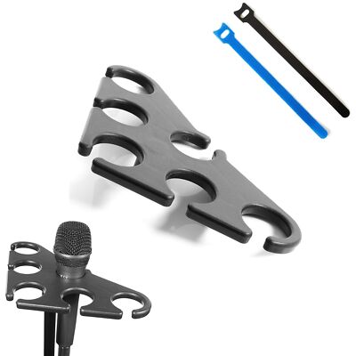 Multi-microphone Adapter Holder Stand for Wireless or Wired Mic Complete with...