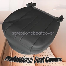 Driver Side Lower Leather Seat cover Gary 2003-16 For Chevy GMC C Series Dk Gray