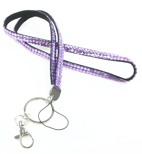 CORDÓN Collar Multicolor Estrás con Llavero para Llave Identificación Porta Insignia - Imagen 17 de 34