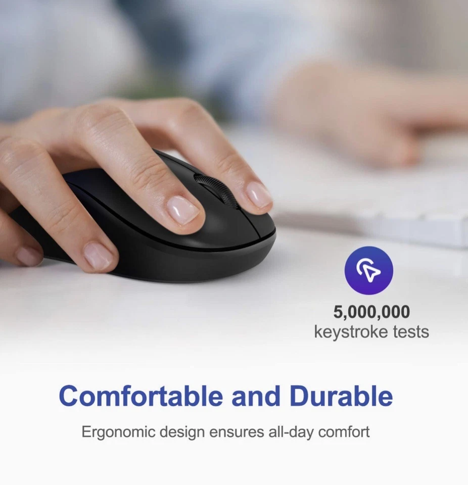 TeckNet 2.4G Omni Small Portable Wireless Optical Mouse with USB Nano Ewm01233 - Image 4 of 4