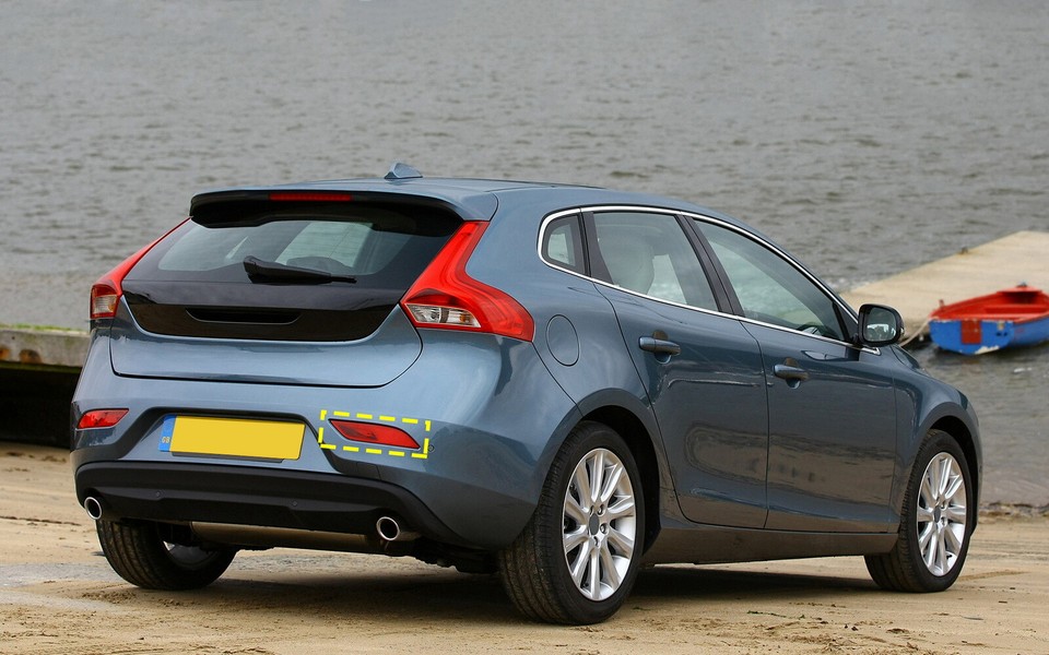 For Volvo V40 Hatch 2012-20 Right Rear Bumper Reflector Fog Light Cover ...