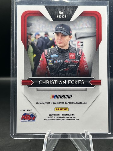 2021 Panini Prizm Racing - CHRISTIAN ECKES SIGNING SESSIONS AUTO #SS-CE - Picture 3 of 3