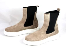 TONI PONS EU 37 US 6 Adri Taupe Stone Suede Ankle High Top Pull On Platform Boot