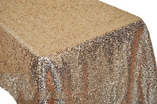 Sequin Rectangular Tablecloth Sequin Taffeta Fabric Sequin Table Cover - BLUSH