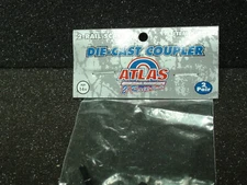 O-SCALE ATLAS # 7057 DIE-CAST 2 RAIL COUPLER 2 PAIR