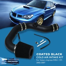 For 02-07 Subaru Impreza WRX STi 2.0 2.5L Turbo JDM Cold Air Intake System Black