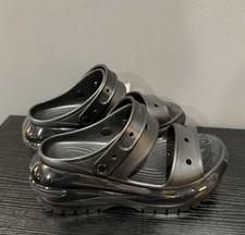 Crocs Classic Mega Crush Slide Sandal Black Women’s US 11 Slip-Ons