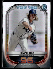 2021 Bowman #BTP-96 Shane Baz Bowman Scouts Top 100 Baseball Card 1402A