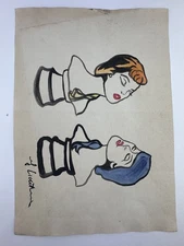 Roy Lichtenstein COA Art Painting Original Drawing Vintage Paper Signed