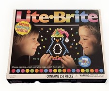 Lite-Brite Ultimate Value Retro Toy w/12 Seasonal Templates Peg Pouch