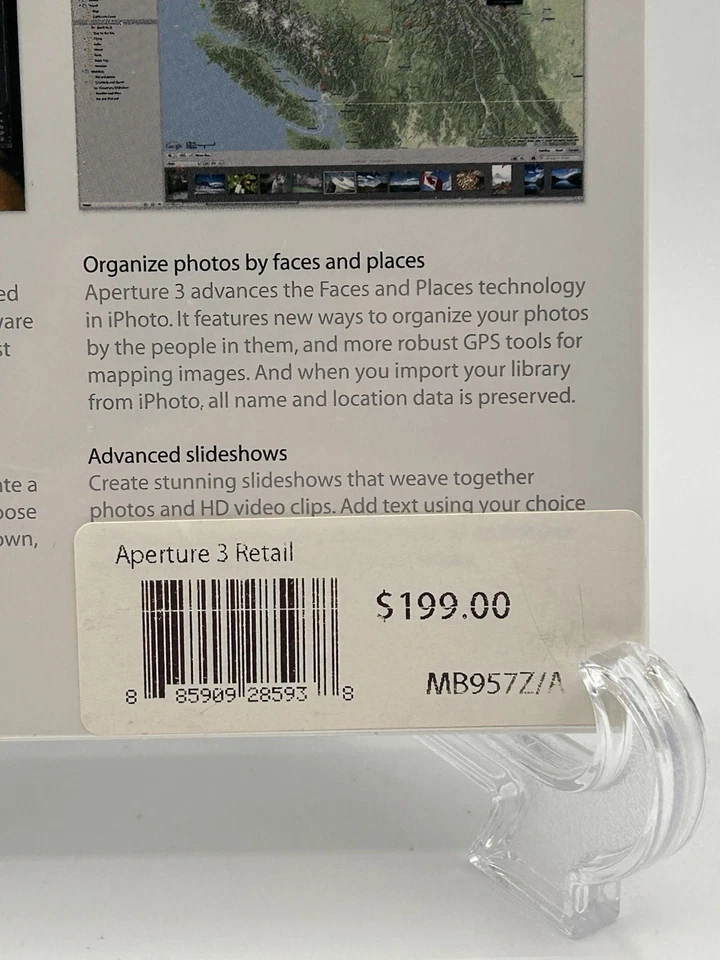 Apple Aperture 3 for Mac Photo Management Software - New in Package - Image 4 of 4