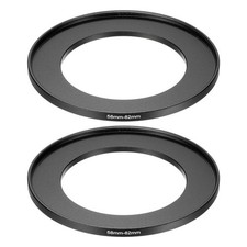 58mm Male 82mm Female Step Up Rings Adapter 2 Pcs for ND IR DSLR, Black