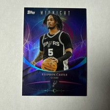 2025-26 Topps Midnight Stephon Castle #42 San Antonio Spurs Basketball Card