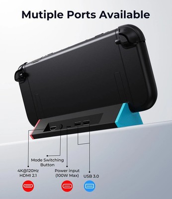 Charging Dock Station for Nintendo Switch 2 Type C to 4K HDMI-compatible USB 3.0