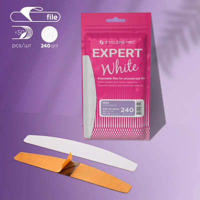 Ersatzfeilen für die Halbmonf Feile EXPERT 42 (50 pcs) 240 grit Staleks 