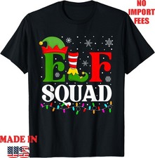 Christmas Elf Squad Shirts Xmas Matching Pajamas Women T-Shirt, Adult Kid Tees
