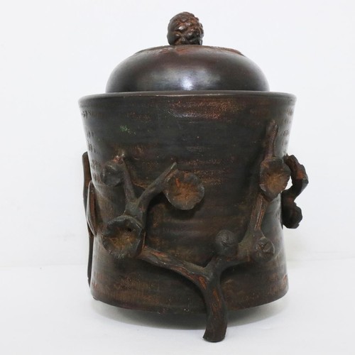Vintage Japanese Copper Incense Burner Koro Signed Tea Ceremony - Picture 2 of 14