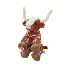 Build A Bear Texas Longhorn Bull Plush Cow Stuffed Animal Toy 15"