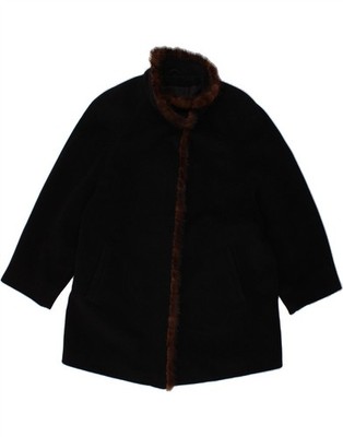 HUCKE Damen Oversize Mantel UK 18 XL Schwarz CM16